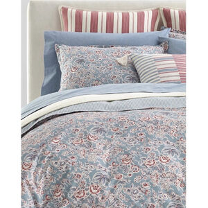 Ralph Lauren Maddie Floral King Comforter Set Maddie Stripe Euro Shams 5 Pieces